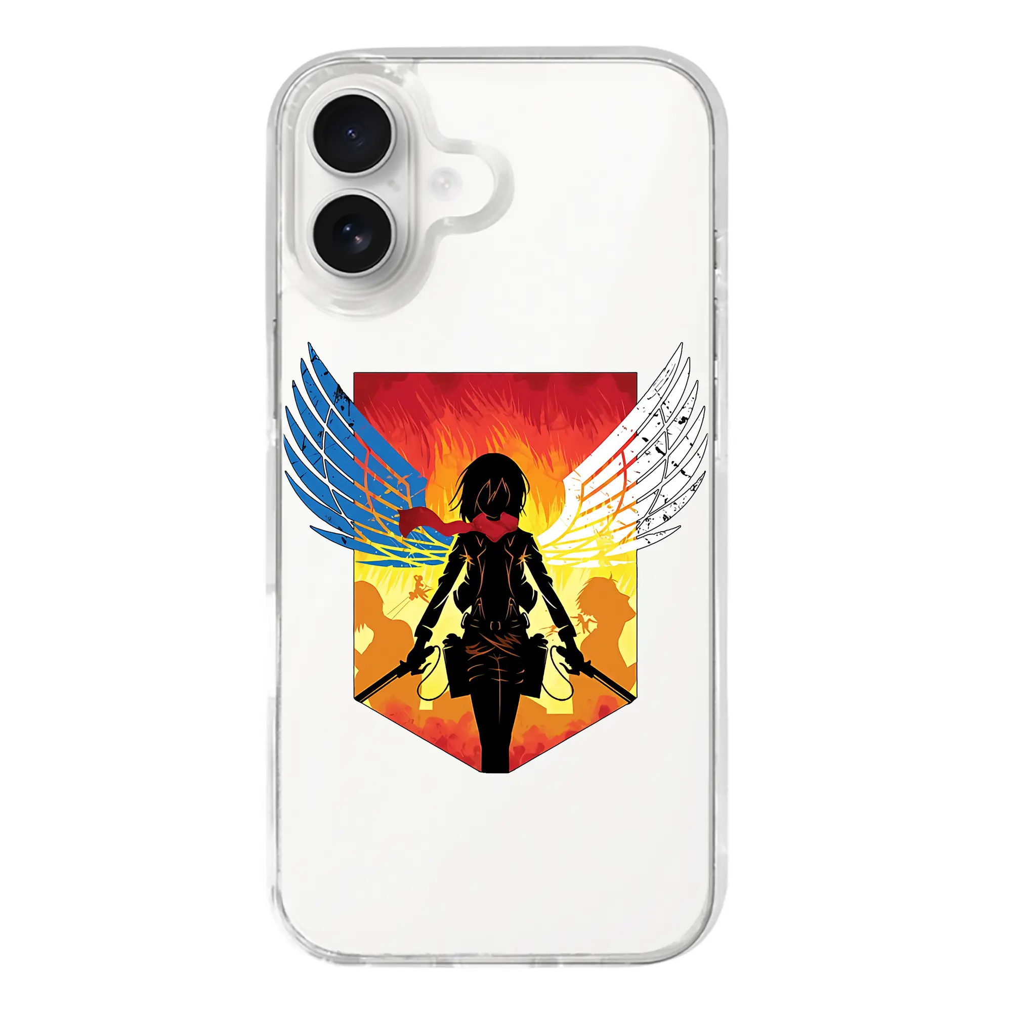 進撃の巨人 グッズ ミカサ・アッカーマン - iPhone 17シリーズ 透明スマホケース – 薄型・耐衝撃・精密フィット保護カバー